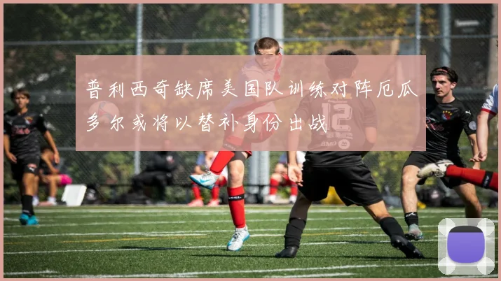 普利西奇缺席美国队训练对阵厄瓜多尔或将以替补身份出战