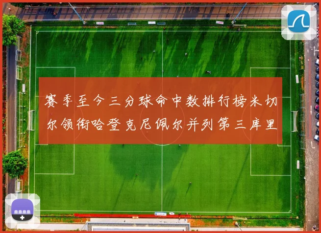 赛季至今三分球命中数排行榜米切尔领衔哈登克尼佩尔并列第三库里位列第六