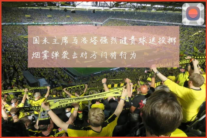 国米主席马洛塔强烈谴责球迷投掷烟雾弹袭击对方门将行为